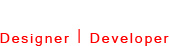 freelance web designer and developer